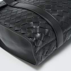 مملوكة مسبقًا Bottega Veneta Classic Portfolio Black Intrecciato Leather Bag