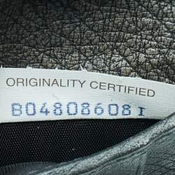 Pre Owned Bottega Veneta Grey Intrecciato Ostrich Bifold Wallet