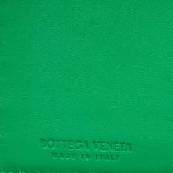 Pre Owned Bottega Veneta Black Intrecciato Leather Car Holder