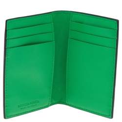 Pre Owned Bottega Veneta Black Intrecciato Leather Car Holder