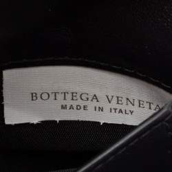 Pre Owned Bottega Veneta Black Intrecciato Leather Bifold Wallet