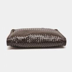 Pre Owned Bottega Veneta Brown Intrecciato Leather Briefcase