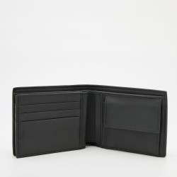 Pre Owned Bottega Veneta Dark Grey Intrecciato Leather Bifold Wallet