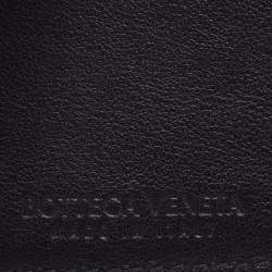 Pre Owned Bottega Veneta Black Intrecciato Leather Bifold Wallet