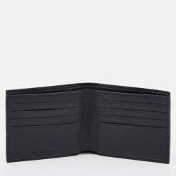 Pre Owned Bottega Veneta Black Intrecciato Leather Bifold Wallet