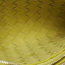 Pre Owned Bottega Veneta Kiwi Intrecciato Leather Classic Duo Crossbody Bag