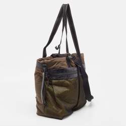 Bottega Veneta Multicolor Nylon Paper Touch Fold Over Tote