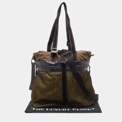 Bottega Veneta Multicolor Nylon Paper Touch Fold Over Tote