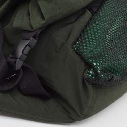  Bottega Veneta Green/Black Nylon and Mesh Foldable Belt Bag
