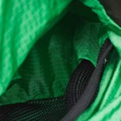  Bottega Veneta Green/Black Nylon and Mesh Foldable Belt Bag