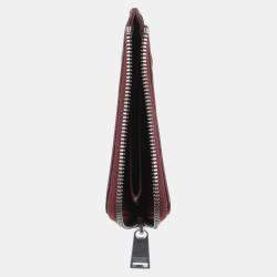 Bottega Veneta Burgundy Intrecciato Leather Coin Purse