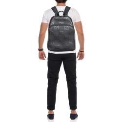 Gucci Black Jumbo GG Leather Large Backpack