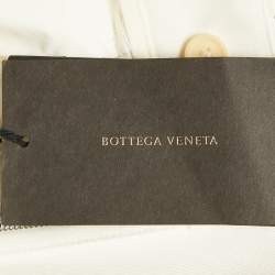 Bottega Veneta Off-White Gabardine Cotton Pants M