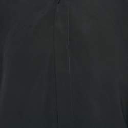 Bottega Veneta Black Crepe Button Front Full Sleeve Shirt S