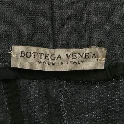 Bottega Veneta Black Cotton Knit Sweatpants S