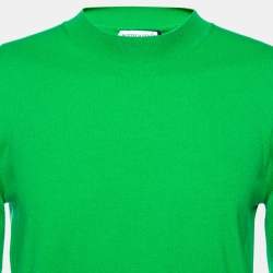 Bottega Veneta Green Cashmere Blend Crewneck Jumper L