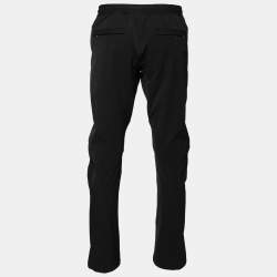 Bottega Veneta Black Stretch Knit Elasticized Waist Straight Leg Pants M