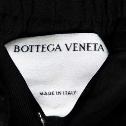 Bottega Veneta Black Stretch Knit Elasticized Waist Straight Leg Pants M