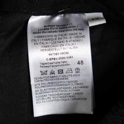 Bottega Veneta Black Stretch Knit Elasticized Waist Straight Leg Pants M