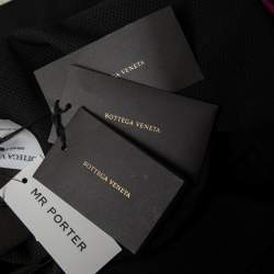 Pre Owned Bottega Veneta Brown Double Pique Long Sleeve Polo T-Shirt M