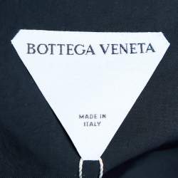 Bottega Veneta Black Technical Cotton Button Front Coat M