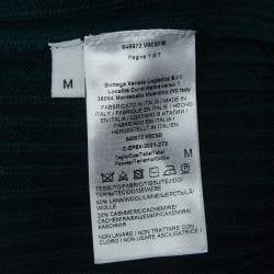 Bottega Veneta Green Rib Knit Turtleneck Pullover M