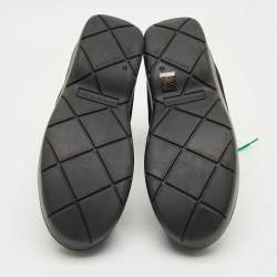 Pre Owned Bottega Veneta Black Nylon Puddle Bomber Ankle Boots Size 46