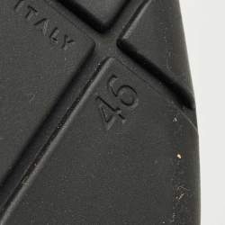 Pre Owned Bottega Veneta Black Nylon Puddle Bomber Ankle Boots Size 46