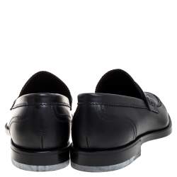 Pre Owned حذاء لوفرز بوتيغا فينيتا سير بيني جلد أسود مقاس 42.5 