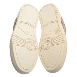 Bottega Veneta Brown Intrecciato Leather And Suede Low Top Sneakers Size 43