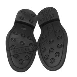 Pre Owned Bottega Veneta Black Leather Lace-up Derby Size 43