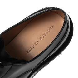 Pre Owned Bottega Veneta Black Leather Lace-up Derby Size 43