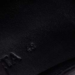 Pre Owned Bottega Veneta Black Leather Scrunch Smoking Slippers Size 43