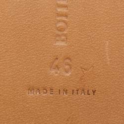 Pre Owned Bottega Veneta Black Intrecciato Leather Flat Mules Size 46