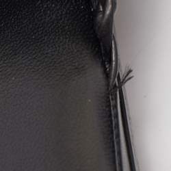 Pre Owned Bottega Veneta Black Intrecciato Leather Flat Mules Size 46