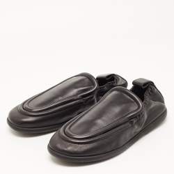 Bottega Veneta Black Leather Lagoon Elastic Loafer Size 43