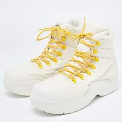 Bottega Veneta Nylon Puddle Bomber Boots Size 42