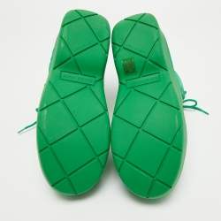 Bottega Veneta Green Nylon Puddle Bomber Boots Size 42