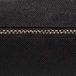 Bottega Veneta Black Fabric and Leather Travel Zip Pouch