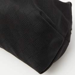 Bottega Veneta Black Fabric and Leather Travel Zip Pouch