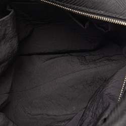 Bottega Veneta Black Fabric and Leather Travel Zip Pouch