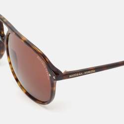 Bottega Veneta Dark Brown BV0224S Aviator Sunglasses