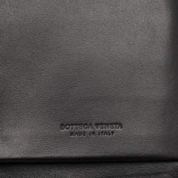 Bottega Veneta Black Intrecciato Leather Travel Organizer 