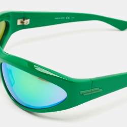 Bottega Veneta Green Mirrored BV1077S Racing Frame Sunglasses