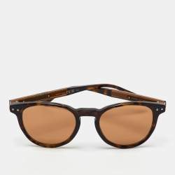 Bottega Veneta Havana/Brown BV0128S Oval Sunglasses