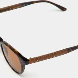 Bottega Veneta Havana/Brown BV0128S Oval Sunglasses