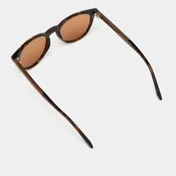 Bottega Veneta Havana/Brown BV0128S Oval Sunglasses