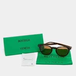 Bottega Veneta Havana/Brown BV0128S Oval Sunglasses