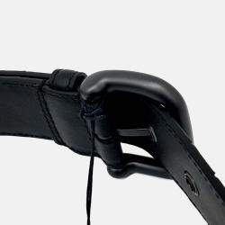 مملوكة مسبقًا حزام بوتيغا فينيتا شبكة جلد أسود