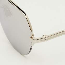 مملوكة مسبقًا نظارة شمسية أفياتورز بوتيغا فينيتا BV1150S رمادية/فضية اللون معكوسة